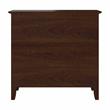 Pemberly Row Set of 2 Small 2-Shelf Bookcases in Bing Cherry - Engineered Wood