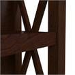 Pemberly Row Set of 2 Small 2-Shelf Bookcases in Bing Cherry - Engineered Wood