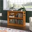 Pemberly Row Set of 2 Small 2-Shelf Bookcases in Natural Cherry