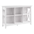 Pemberly Row Set of 2 6 Cube Bookcases in Pure White Oak - Engineered Wood