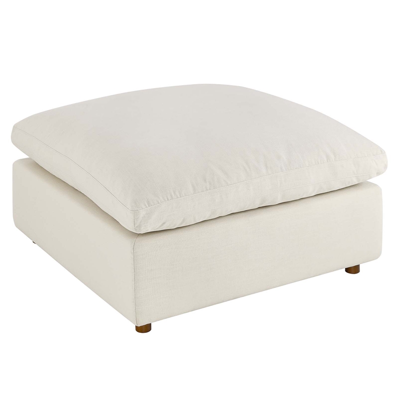 Pemberly Row 4-Piece Fabric Down Filled Sectional Sofa Set in Light Beige