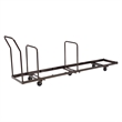 Pemberly Row Modern Powder-Coated Metal Steel Dolly for Chairs in Brown