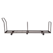 Pemberly Row Modern Powder-Coated Metal Steel Dolly for Chairs in Brown