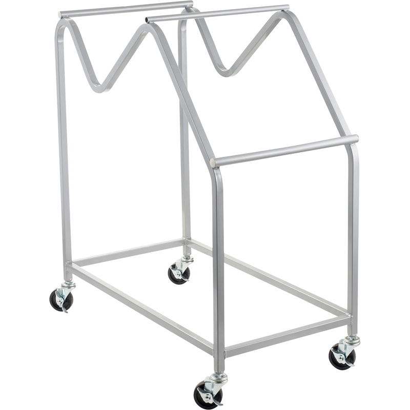 Pemberly Row Steel Metal Dolly for Series 8700 Chairs in Gray Powder-Coated