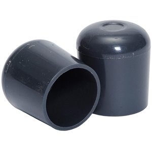 Pemberly Row Modern Plastic Floor Glides for 7/8&quot Frame in Blue (Set of 100)