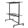Pemberly Row Modern Steel Metal Steel Double Tiers Hanging Chair Truck in Brown