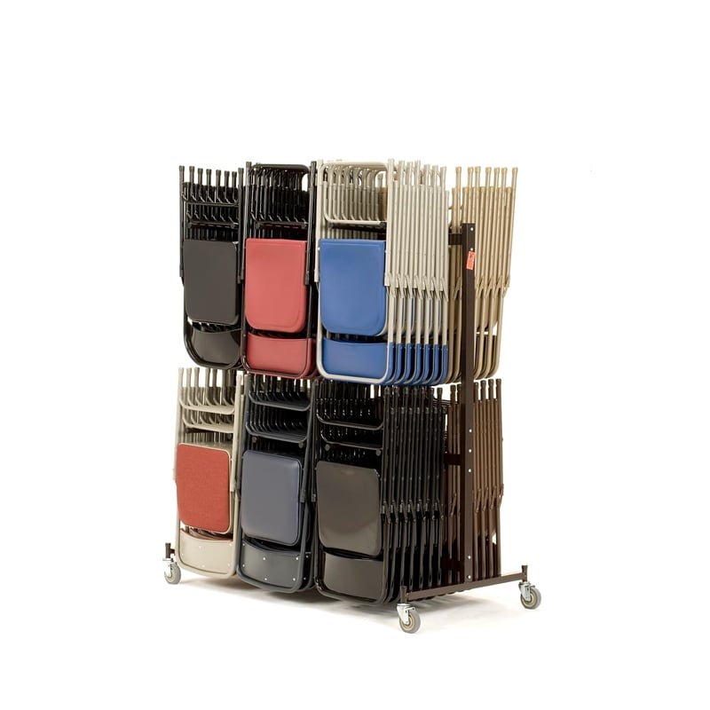 Pemberly Row Modern Steel Metal Steel Double Tiers Hanging Chair Truck in Brown