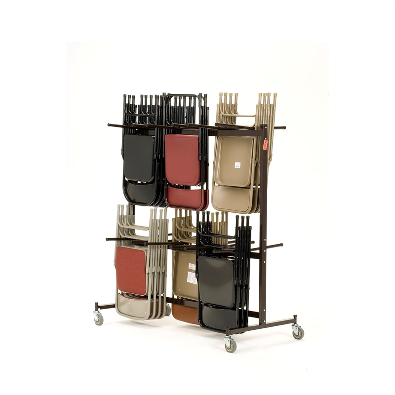 Pemberly Row Modern Steel Metal Steel Double Tiers Hanging Chair Truck in Brown