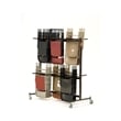 Pemberly Row Modern Steel Metal Steel Double Tiers Hanging Chair Truck in Brown