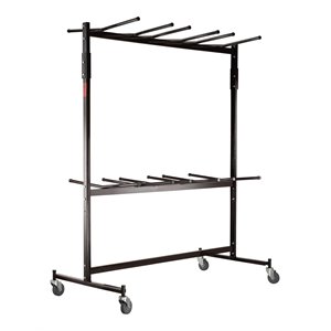 pemberly row modern steel metal steel double tiers hanging chair truck in brown