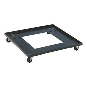 pemberly row modern metal dolly for series 8100 chairs in black powder-coated