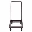 Pemberly Row Modern 4-caster Metal Steel Dolly for Chairs in Brown