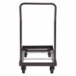 Pemberly Row Modern 4-caster Metal Steel Dolly for Chairs in Brown