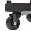 Pemberly Row Modern 4-caster Metal Steel Dolly for Chairs in Brown