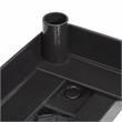 Pemberly Row Modern 4-caster Metal Steel Dolly for Chairs in Brown