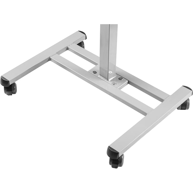 Pemberly Row Sit-Stand Student Desk Pro Gray Adjustable Height 28.5