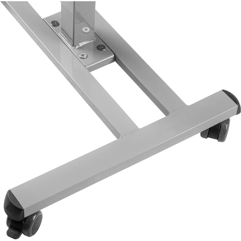 Pemberly Row Sit-Stand Student Desk Pro Gray Adjustable Height 28.5