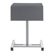 Pemberly Row Sit-Stand Student Desk Pro Gray Adjustable Height 28.5