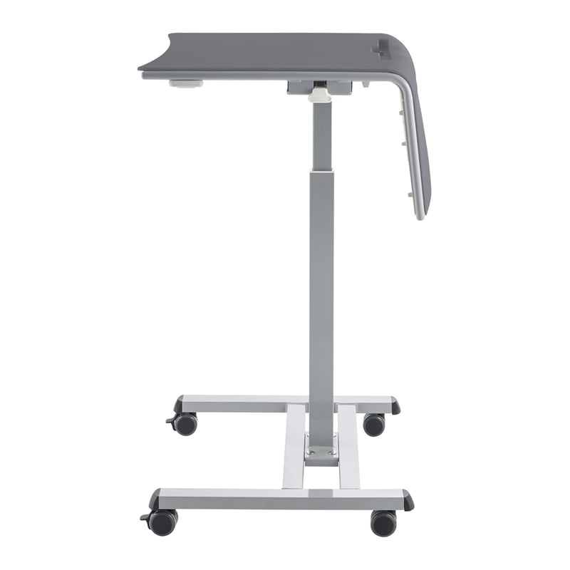 Pemberly Row Sit-Stand Student Desk Pro Gray Adjustable Height 28.5