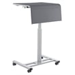 Pemberly Row Sit-Stand Student Desk Pro Gray Adjustable Height 28.5
