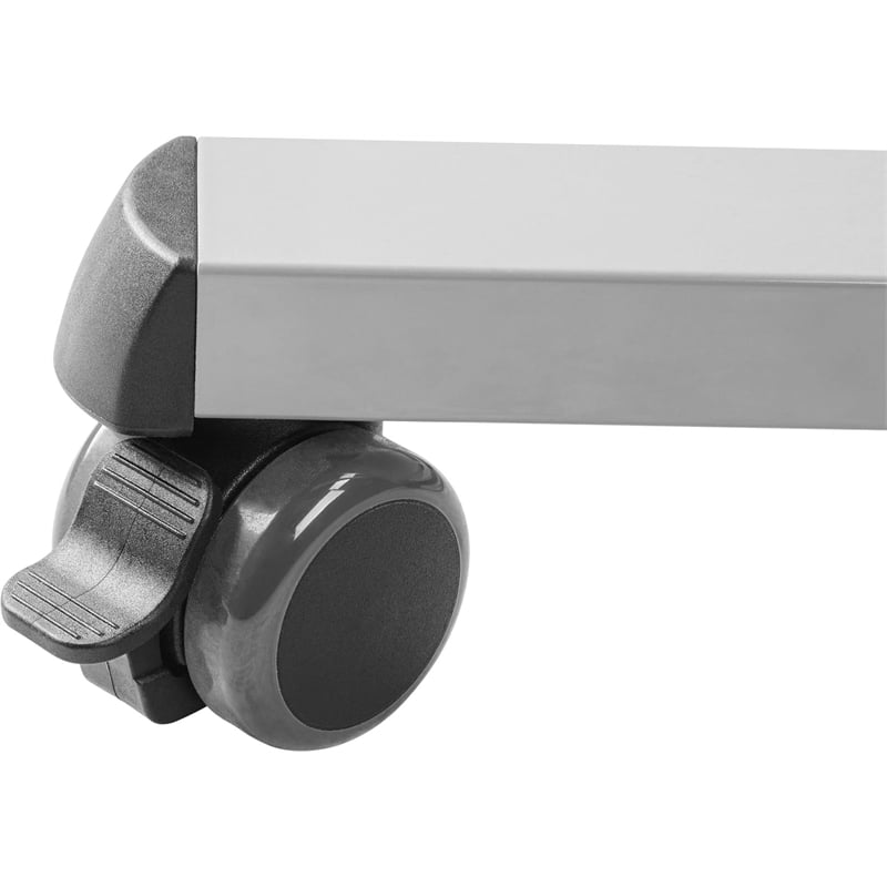 Pemberly Row Sit-Stand Student Desk Pro Gray Adjustable Height 28.5