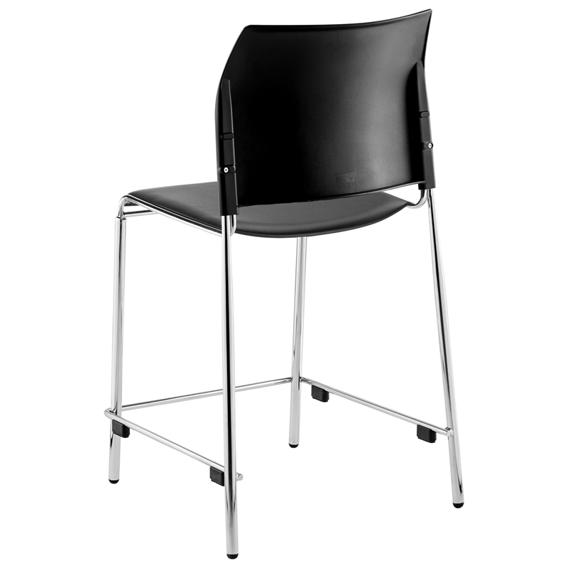 Pemberly Row Modern Cafetorium Plush Vinyl Stool Counter Height