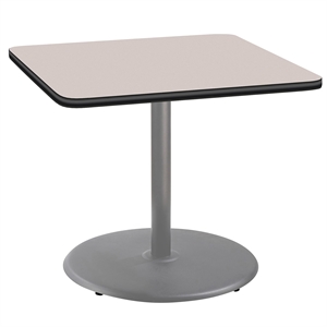 Pemberly Row Cafe Table 30&quotH Particleboard Gray Frame Gray Top