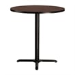 Pemberly Row Cafe Table Round X Base 36