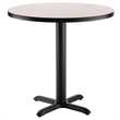 Pemberly Row Cafe Table Round X Base 30