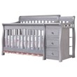 Pemberly Row Set of 2 Crib and Changer & 4-Drawer Dresser in Weathered Gray