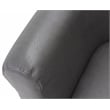 Pemberly Row Set of 2 Traditional Faux Leather Club Chair in Slate Gray