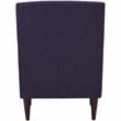 Pemberly Row Set of 2 Traditional Fabric Arm Chair in Eggplant Purple