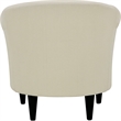 Pemberly Row Set of 2 Traditional Polyester Fabric Chair in Off White