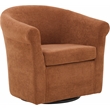 Pemberly Row Set of 2 Traditional Polyester Fabric Club Chair in Orange