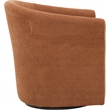 Pemberly Row Set of 2 Traditional Polyester Fabric Club Chair in Orange
