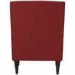 Pemberly Row Set of 2 Traditional Fabric Arm Chair in Picante Red