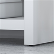 Pemberly Row Set of 2 Contemporary 5-Shelf Bookcases in Pure White