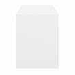 Pemberly Row Set of 2 60W Credenza Desk & 5-Shelf Bookcase in White & Gray