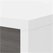 Pemberly Row Set of 2 L-Shaped Desk & Lateral File Cabinet in White & Gray