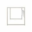 Pemberly Row Set of 2 Low Storage Cabinet & Computer Table Desk in White
