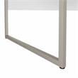 Pemberly Row Set of 2 Tall 5-Shelf Bookcase & Computer Table Desk in White