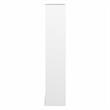 Pemberly Row Set of 2 Tall 5-Shelf Bookcase & L-Shaped Table Desk in White