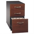 Pemberly Row Set of 2 48W Office Desk & Mobile File Cabinet in Hansen Cherry