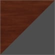 Pemberly Row Set of 2 66W L-Shaped Desk & Mobile File Cabinet in Hansen Cherry
