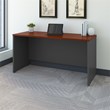 Pemberly Row Set of 2 60W Credenza Desk & Lateral File Cabinet in Hansen Cherry