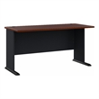 Pemberly Row Set of 2 60W Office Desk & Mobile File Cabinet in Hansen Cherry