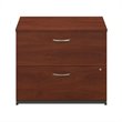 Pemberly Row Set of 2 60W Office Desk & Lateral File Cabinet in Hansen Cherry