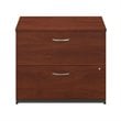 Pemberly Row Set of 2 60W Credenza Desk & Lateral File Cabinet in Hansen Cherry