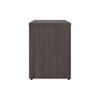 Pemberly Row Set of 2 Low Storage Cabinet & Computer Table Desk in Storm Gray