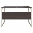 Pemberly Row Set of 2 Low Storage Cabinet & Computer Table Desk in Storm Gray